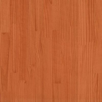 vidaXL Bed Frame Wax Brown 120x200 cm Solid Wood Pine