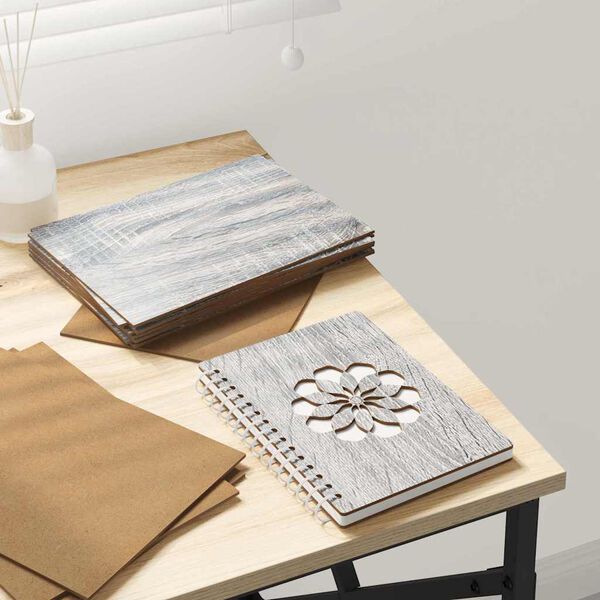 vidaXL Decor Panels 50 pcs Grey Sonoma 15 x 21 x 0.27 cm