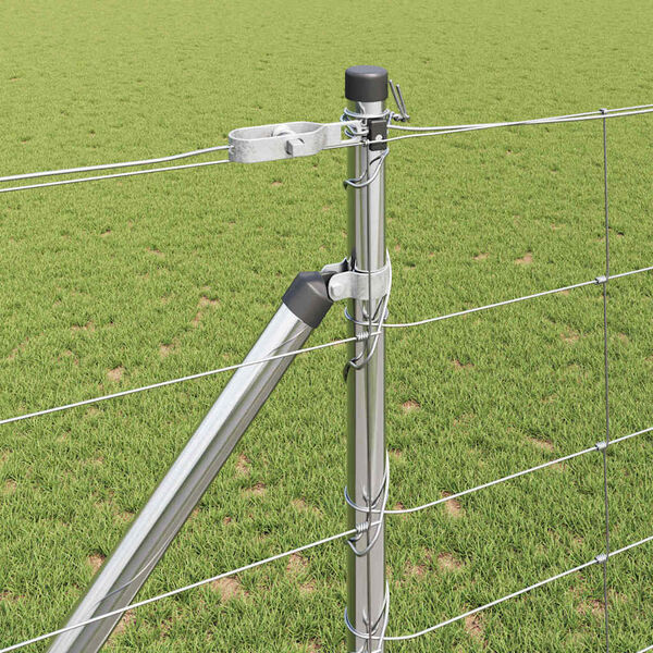 vidaXL Fence Post Galvanized 50 x 1.2 m Steel