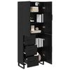 vidaXL Highboard with Drawer 2 pcs Black Oak 69.5 x 34 x 180 cm