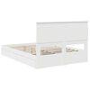 vidaXL Storage Bed with Headboard White 150 x 200 cm Engineered Wood