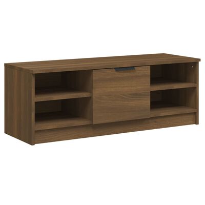 vidaXL TV Cabinet Brown Oak 102x35.5x36.5 cm Engineered Wood