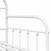 vidaXL Daybed Frame White 75 x 190 cm Powder-Coated Steel