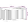vidaXL Garden Planter 85x45x44 cm Solid Wood Acacia and Steel