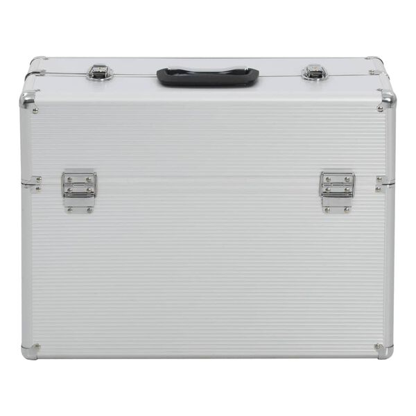 vidaXL Tool Case 47x36x20 cm Silver Aluminium
