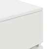 vidaXL Bedside Cabinet with 3 Drawers White 39x35x65 cm