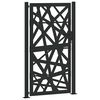 vidaXL Garden Gate Black 100x175 cm Steel Light Design