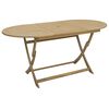 vidaXL Folding Garden Table 160x85x75 cm Solid Wood Acacia