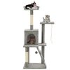 vidaXL Cat Tree with Sisal Scratching Posts 120 cm Grey