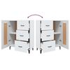 vidaXL Sideboard White 69.5x34x90 cm Engineered Wood