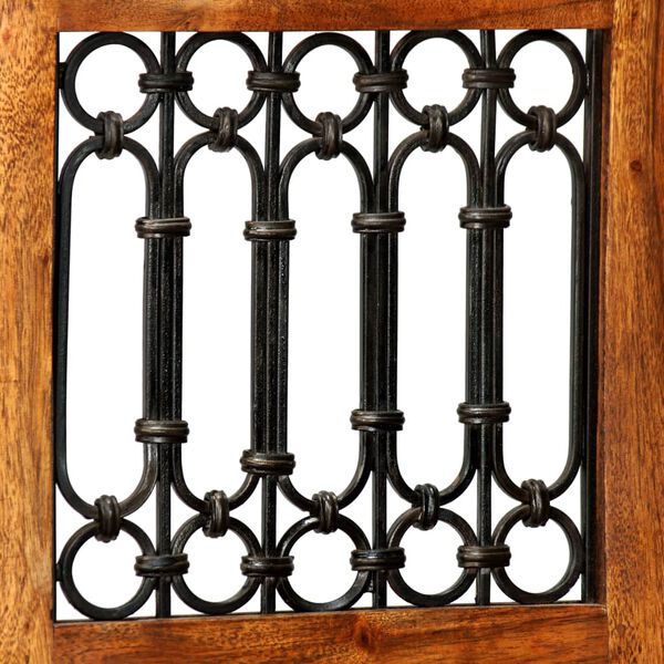 vidaXL Dining Table Set 9 Pieces Solid Acacia Wood