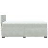 vidaXL Box Spring Bed with Mattress Light Grey 90x190 cm Velvet