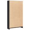 vidaXL Bookcase Black 80x24x143 cm Engineered Wood
