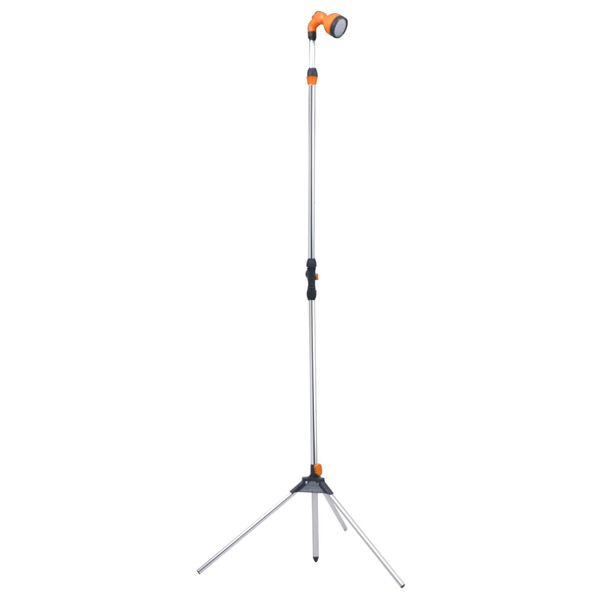 vidaXL Garden Shower with Tripod 221 cm Aluminium