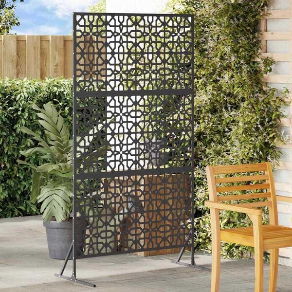 vidaXL Privacy Screen Black Steel