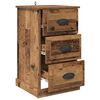 vidaXL Bedside Cabinet Old Wood 39 x 39 x 67.5 cm Engineered Wood
