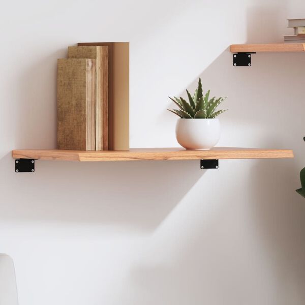 vidaXL Wall Shelf Light Brown 60x30x2 cm Treated Solid Wood Oak