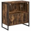vidaXL Bathroom Cabinet Smoke Oak 60 x 30 x 60 cm Engineered Wood
