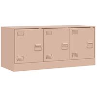 vidaXL TV Cabinet Pink 99x39x44 cm Steel