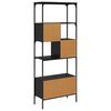 vidaXL Bookcase Black Oak 76 x 33 x 188.5 cm Engineered Wood