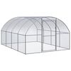 vidaXL Outdoor Chicken Coop 3x4x2 m Galvanised Steel