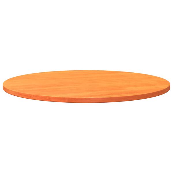 vidaXL Table Top Round Wax Brown &Oslash;90x2.5 cm Solid Wood Pine