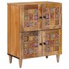 vidaXL Sideboard with Door Natural 60 x 33.5 x 75 cm Solid Mango Wood