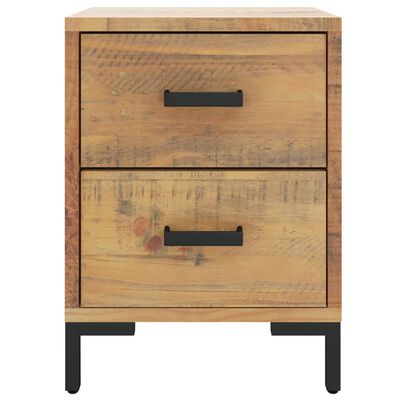 vidaXL Bedside Cabinet Brown 36x30x45 cm Solid Pinewood