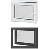 vidaXL Tilt & Turn Basement Window RISOR 80 x 50 cm PVC and Glass