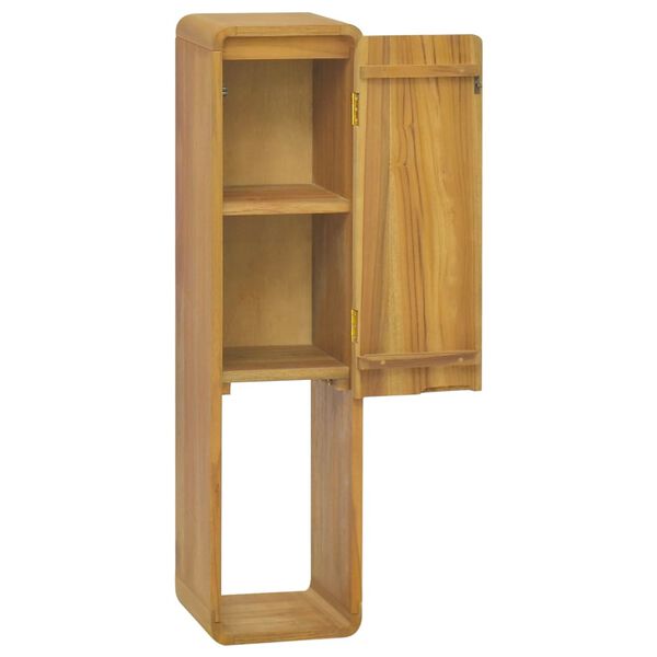 vidaXL Wall-mounted Bathroom Cabinet 25x25x100 cm Solid Wood Teak
