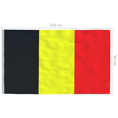 vidaXL Belgium Flag 90x150 cm