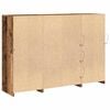 vidaXL LED Sideboard Old Wood 142.5 x 37 x 100 cm Engineered Wood