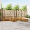 vidaXL Outdoor Sofa Set 7 Piece Natural Solid Acacia Wood