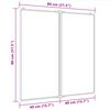 vidaXL Magnetic Whiteboard Foldable 80x80x1.7 cm Aluminium