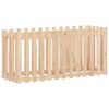 vidaXL Garden Raised Bed with Fence Design 150x50x70 cm Solid Wood Pine