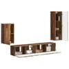 vidaXL TV Cabinet Set Wall-mounted 4 pcs Old Wood Engineered Wood