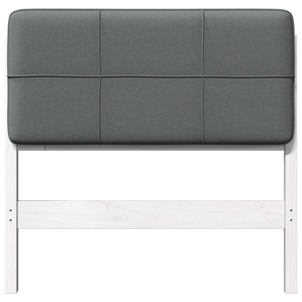 vidaXL Upholstered Headboard with Headboard White and Light Grey 80 cm