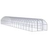 vidaXL Outdoor Chicken Coop 3x16x2 m Galvanised Steel