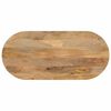 vidaXL Table Top 120x60x2.5 cm Oval Solid Wood Mango