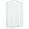 vidaXL Arched Gabion Basket 150x50x220/240 cm Galvanised Iron