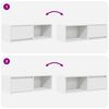vidaXL TV Cabinets 2 pcs White 80x31x25.5 cm Engineered Wood