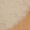 vidaXL Faux Sheepskin Rug Tafalla Beige &Oslash; 200 cm Polyester