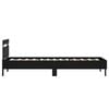vidaXL Bed Frame without Mattress with LED Lights Black 75x190 cm Small Single