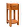 vidaXL End Table Solid Acacia Wood 30x30x70 cm