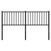 vidaXL Metal Replace Headboard Black 160 cm