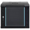 vidaXL Network Cabinet with Storage Black 53 x 45 x 45 cm Steel