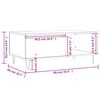vidaXL Coffee Table Grey Sonoma 90x50x36.5 cm Engineered Wood