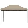vidaXL Party Tent Folding Taupe 292 x 440 x 315 cm Oxford Fabric