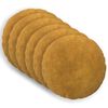 vidaXL Throw Pillow 6 pcs HEERLEN Yellow Dia. 40 cm Microfiber Fleece