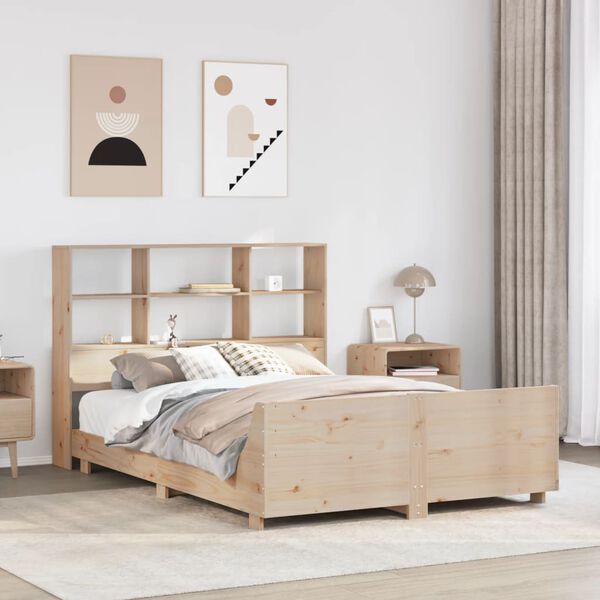 vidaXL Bed Frame without Mattress 160x200 cm Solid Wood Pine